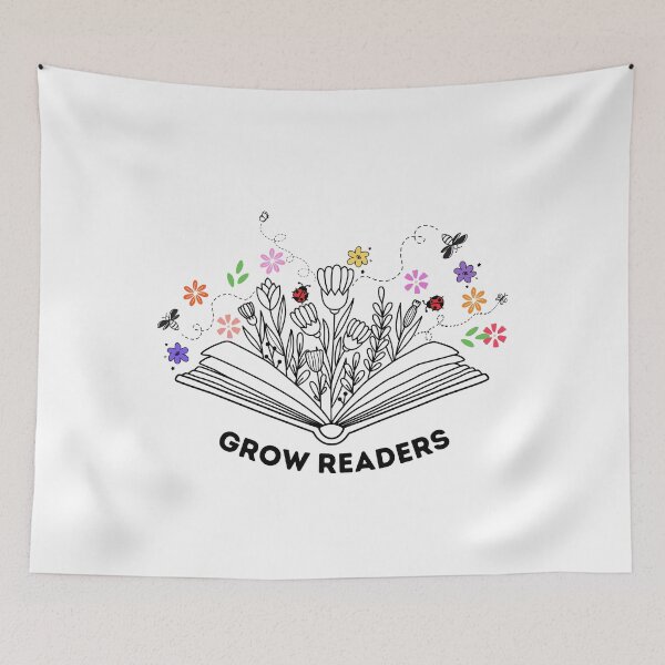 Item preview, Open-book Floral Grow Readers designed and sold by MochaMeli.