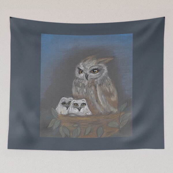 Item preview, Owl with owls designed and sold by TatianaAltati.