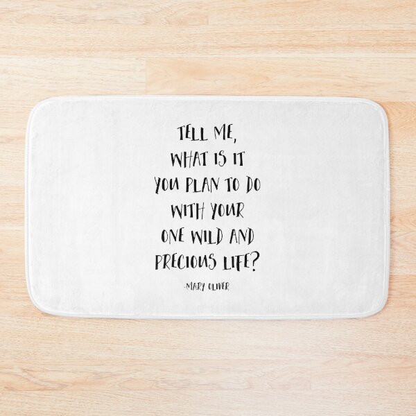 Item preview, Dime qué planeas hacer con tu única y preciosa vida, frase de Mary Oliver, inspiradora designed and sold by aenaonartwork.