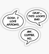 Pegatina cotizaciones hawkeye comics