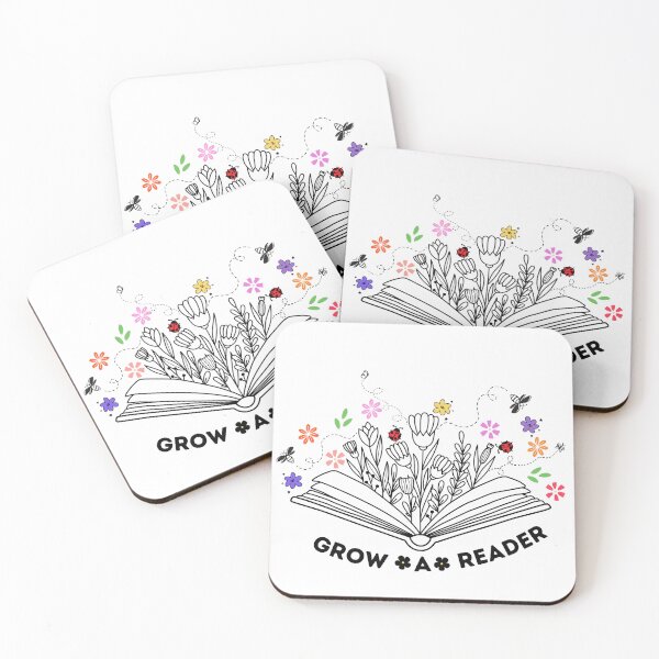 Item preview, Open-book Floral Grow A Reader designed and sold by MochaMeli.