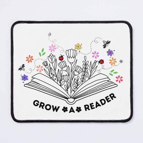 Item preview, Open-book Floral Grow A Reader designed and sold by MochaMeli.