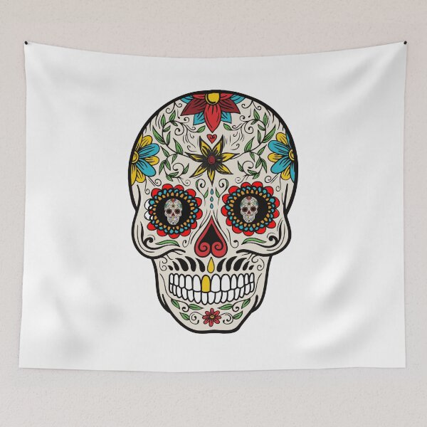 Item preview, Sugar skull with skull eye and flower. designed and sold by Mahmoud Mamdouh.