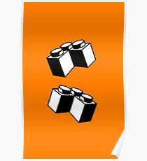 2 x 2 Brick Corner Poster