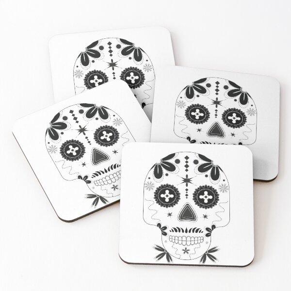 Item preview,  Black and white skull designed and sold by Mahmoud Mamdouh.