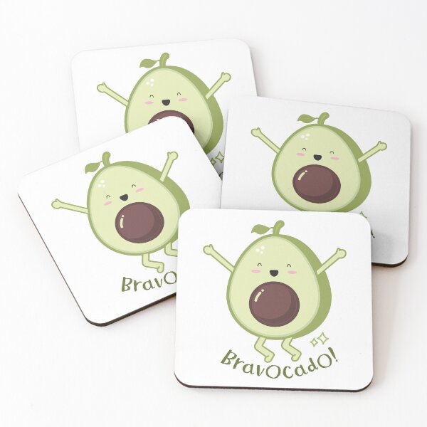 Item preview, Avocado well done bravocado kawaii design designed and sold by high5doodle.