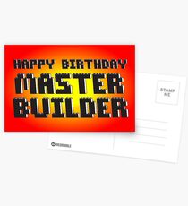 HAPPY BIRTHDAY MASTER BUILDER Postcards