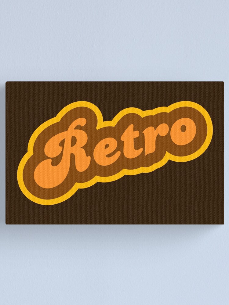 Alternate view of Retro - 70s - Logo Canvas Print