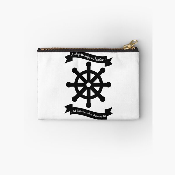 Item preview, A Ship is Safe in Harbor - b&w designed and sold by Kate Pelletier.