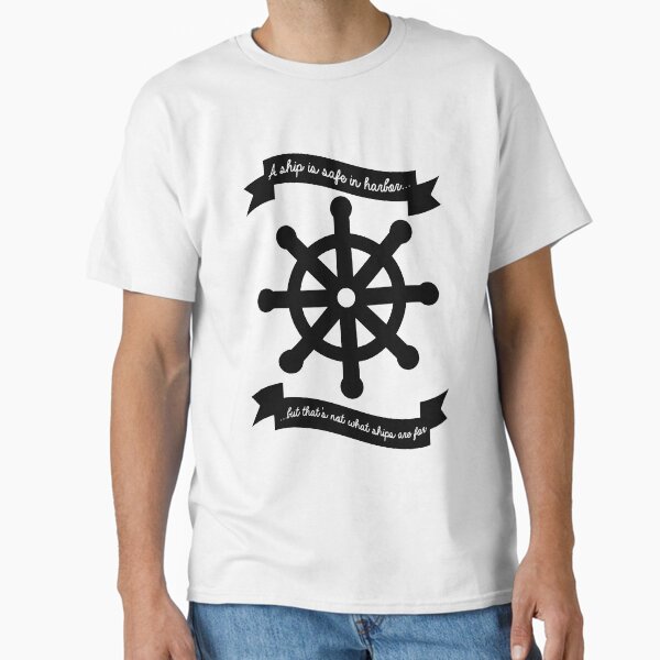Item preview, A Ship is Safe in Harbor - b&w designed and sold by Kate Pelletier.