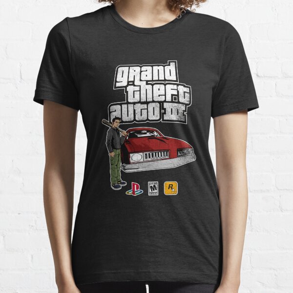 Grand Theft Auto 3 Vintage Style Distressed Logo Essential T-Shirt