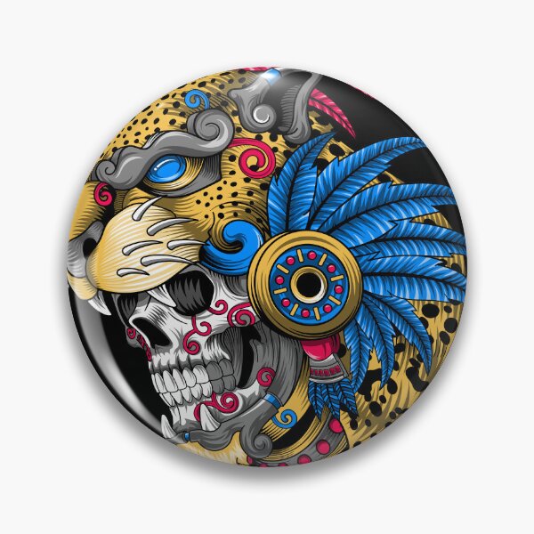 Item preview, mexican warrior aztec jaguar designed and sold by cat poe.
