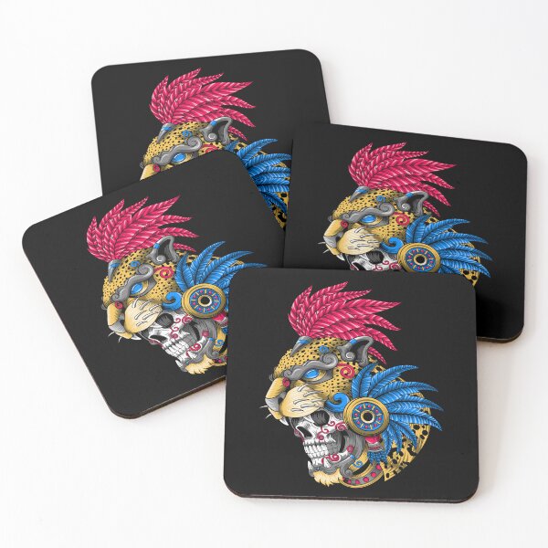 Item preview, mexican warrior aztec jaguar designed and sold by cat poe.