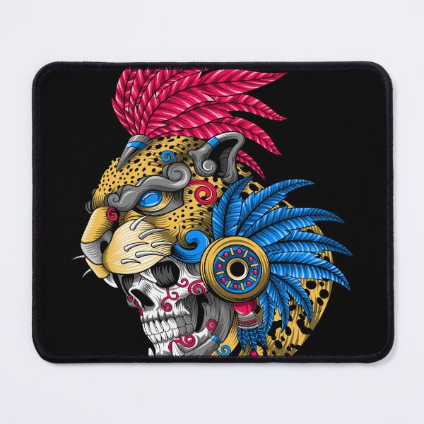 Item preview, mexican warrior aztec jaguar designed and sold by cat poe.