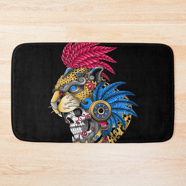Item preview, mexican warrior aztec jaguar designed and sold by cat poe.