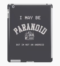 Paranoid Android - Radiohead - White version iPad Case/Skin