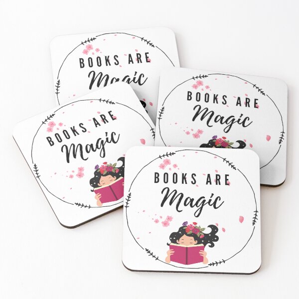 Item preview, Cute Girl Reading Books are Magic designed and sold by MochaMeli.