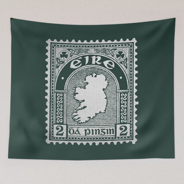 Item preview, Sello postal irlandés vintage Eire Dhá Phingin 2p designed and sold by gobantsaoir.