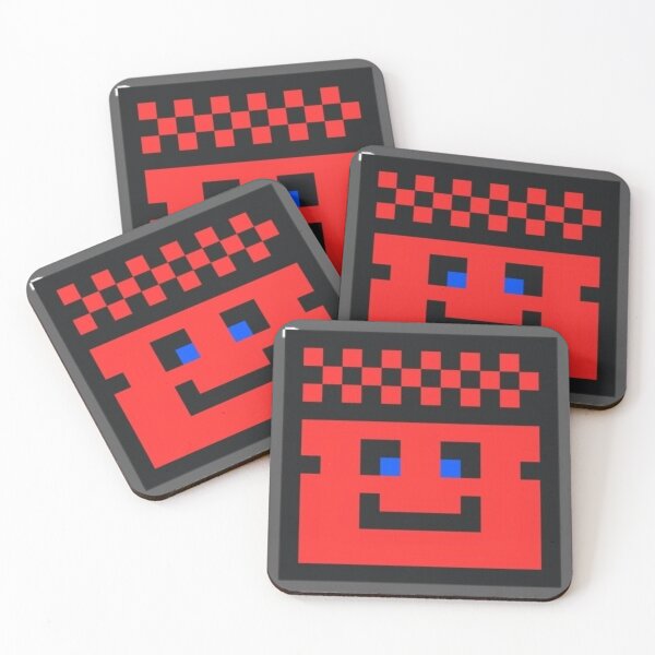 Item preview, Red Cop Face Tile designed and sold by Blertz.