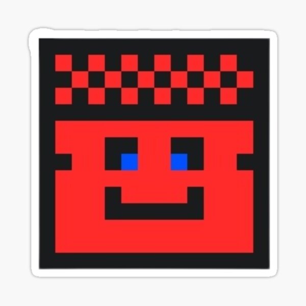 Item preview, Red Cop Face Tile designed and sold by Blertz.