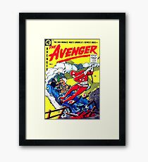 Retro Rare Comic Book Cover Superhero Framed Print