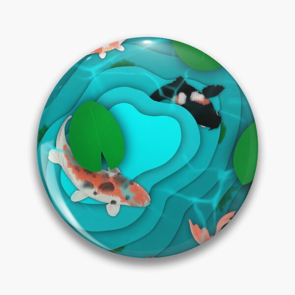 Item preview, Koi Fish Pond Papercut Design designed and sold by simzzuk.
