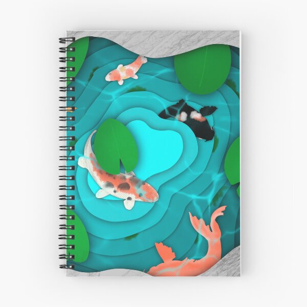 Item preview, Koi Fish Pond Papercut Design designed and sold by simzzuk.