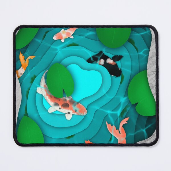 Item preview, Koi Fish Pond Papercut Design designed and sold by simzzuk.