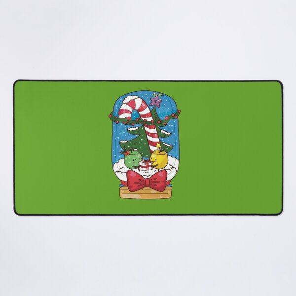 Aperçu de l'œuvre Fan art de Stardew Valley | Pot Junimo d'hiver | Boule à neige de Noël | Ruban Candy Cane Vert | Cadeau cadeau | Cadeaux pour filles | Cadeaux pour petite amie créée et vendue par KarliMakesStuff.