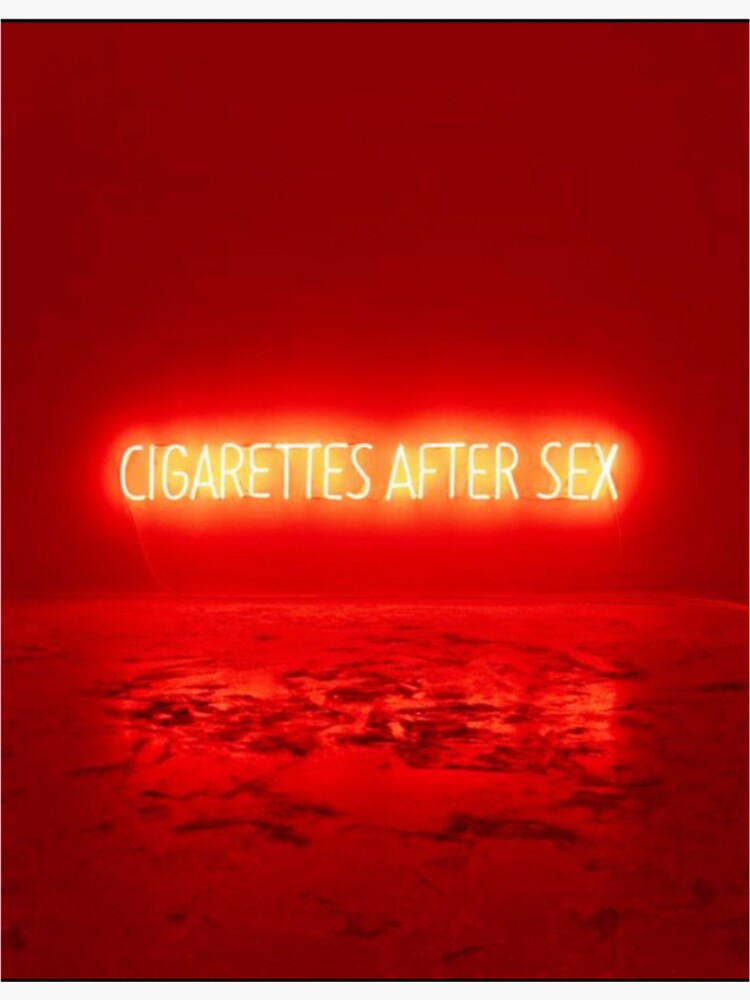 Cigarettes After Sex Poster Sticker By Edwinsss Redbubble