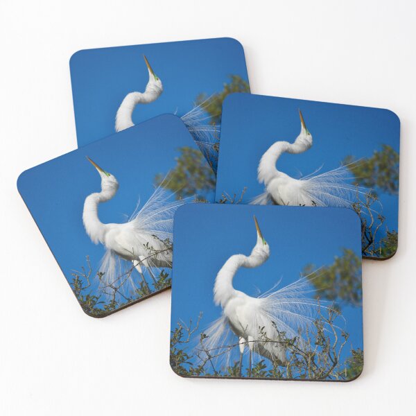 Item preview, Great Egret Mating Dance designed and sold by richardbryce.