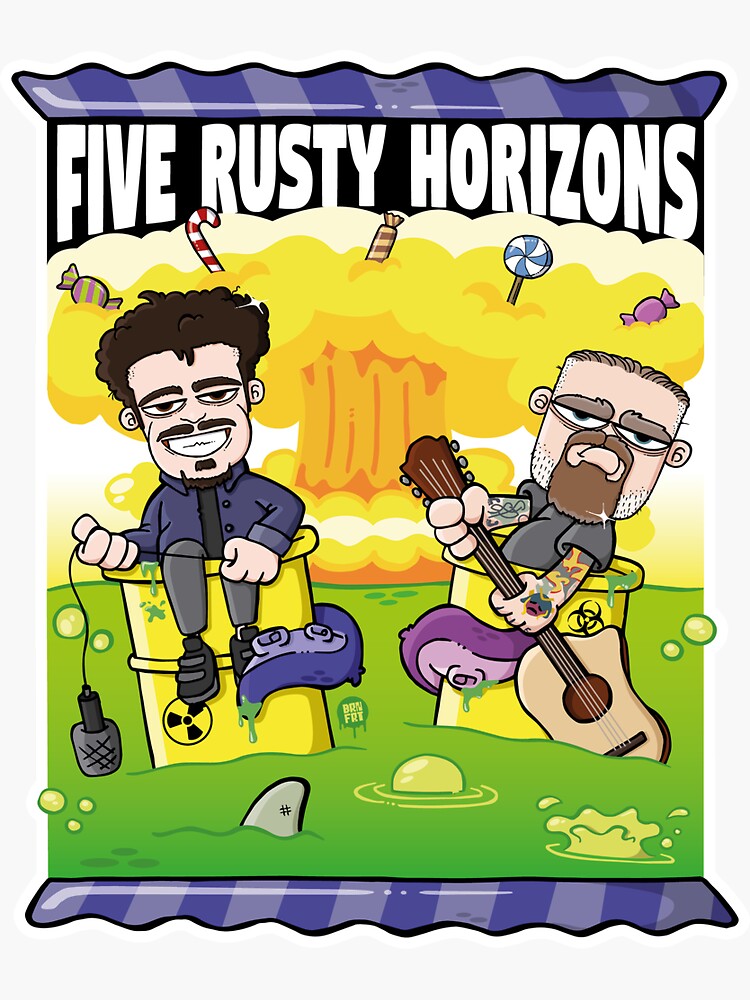 Thumbnail 3 of 3, Sticker, FRH feat BRAIFART Candy Nuke designed and sold by FiveRustyStore.