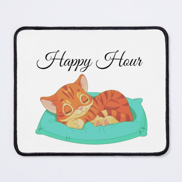 Item preview, Cat and dog Naptime is my happy hour Sticker designed and sold by Merry Moon Store.