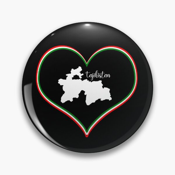 Item preview, Black Heart Tajikistan Map designed and sold by Astralia.