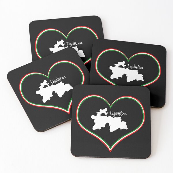 Item preview, Black Heart Tajikistan Map designed and sold by Astralia.