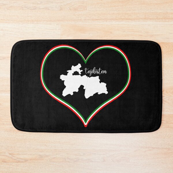 Item preview, Black Heart Tajikistan Map designed and sold by Astralia.