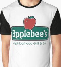 Applebees's Restaurant Logo Art Graphic T-Shirt
