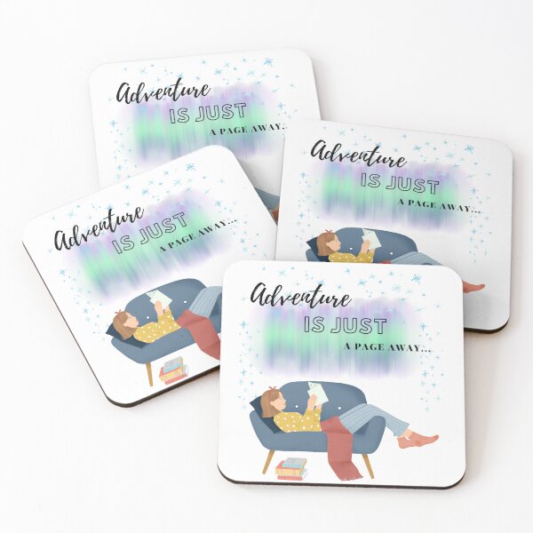 Item preview, Adventure is Just a Page Away Girl Reading designed and sold by MochaMeli.