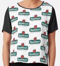 Applebees's Restaurant Logo Art Chiffon Top