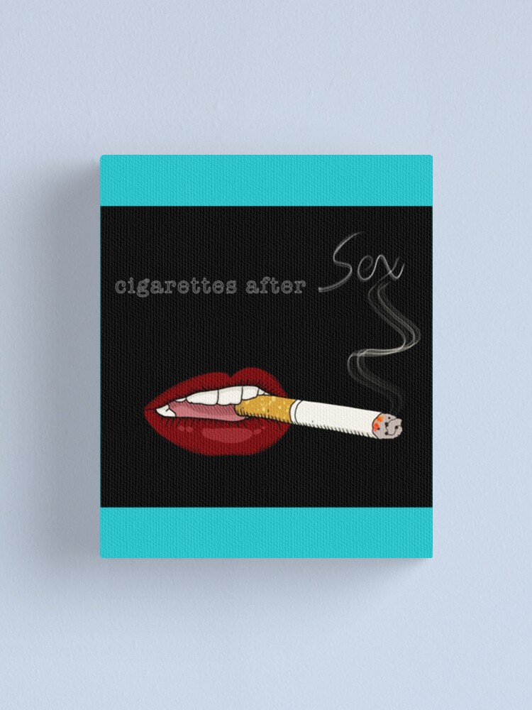 Cigarettes After Sex Logo Fan Art Black Canvas Print For Sale By