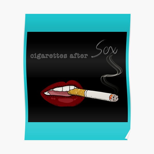 Cigarettes After Sex Logo Fan Art Black Poster By Edwinsss Redbubble