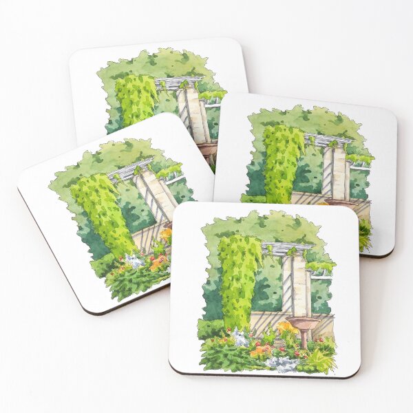 Artikelvorschau, Rosengarten im Tiergarten Aquarellmalerei entworfen und verkauft von TeeBruh.