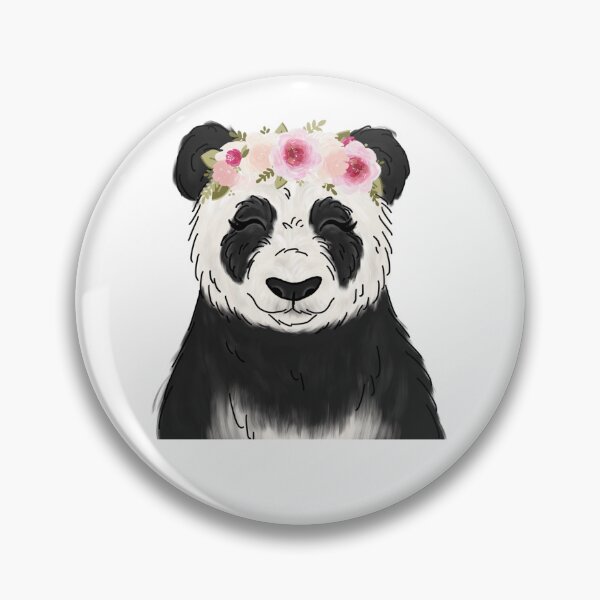 Item preview, Floral Crown Panda Sticker designed and sold by DanilaZorn.