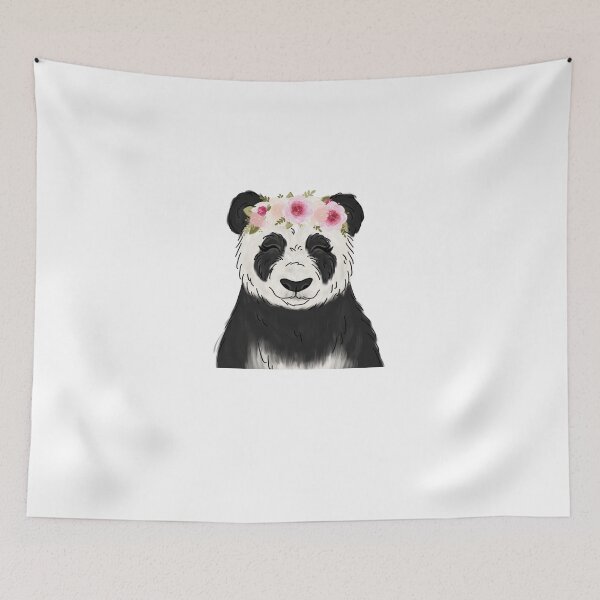 Item preview, Floral Crown Panda Sticker designed and sold by DanilaZorn.