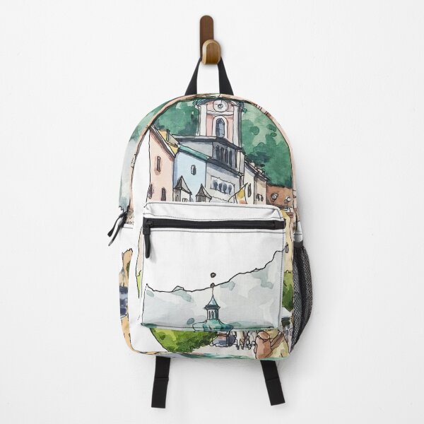 Item preview, Innsbruck the old town Watercolor Sketch Painting designed and sold by TeeBruh.