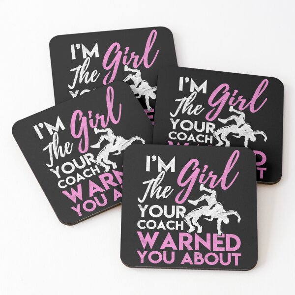 Item preview, Wrestling Shirt for Girls the Girl Coach Warned designed and sold by OasrMie.
