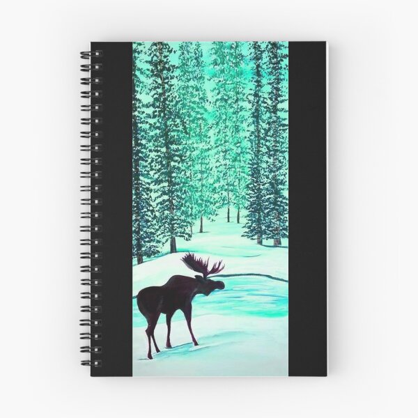 Item preview, Moose in Winter wonderland designed and sold by Fly A Kite Kerr.