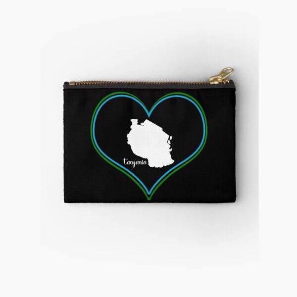 Item preview, Black heart map Tanzania designed and sold by Astralia.
