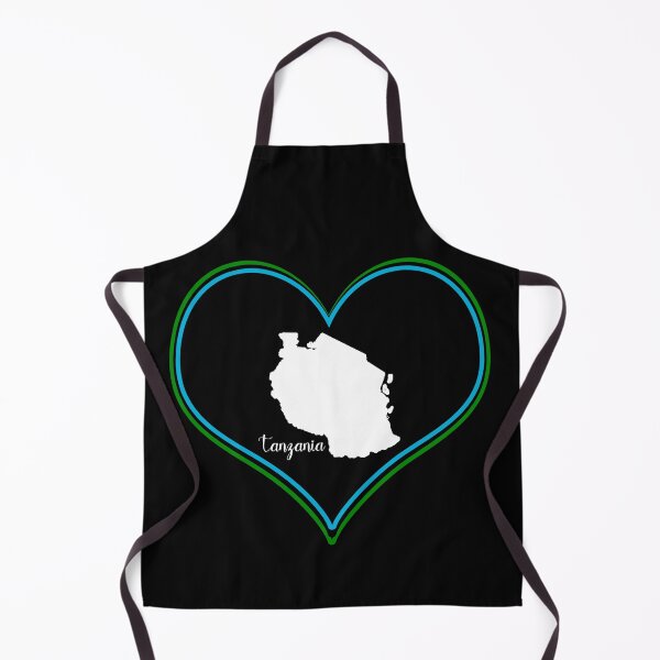 Item preview, Black heart map Tanzania designed and sold by Astralia.
