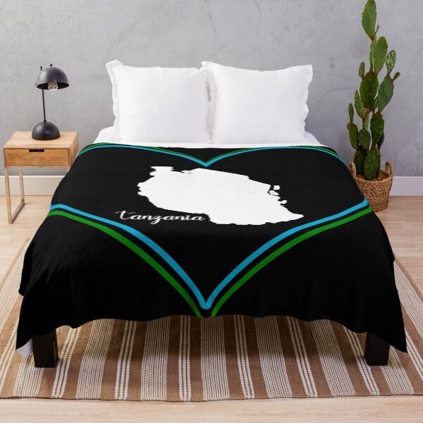 Item preview, Black heart map Tanzania designed and sold by Astralia.